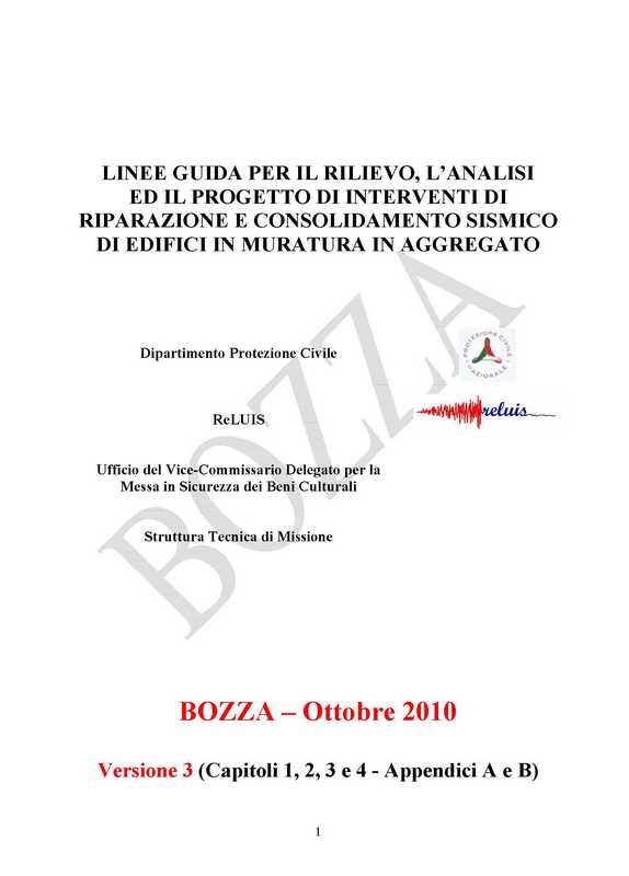 Linee Guida Aggregati - Reluis